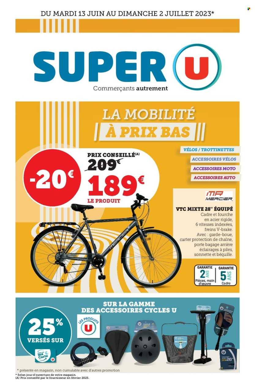 Catalogue SUPER U - 13/06/2023 - 02/07/2023. Page 1