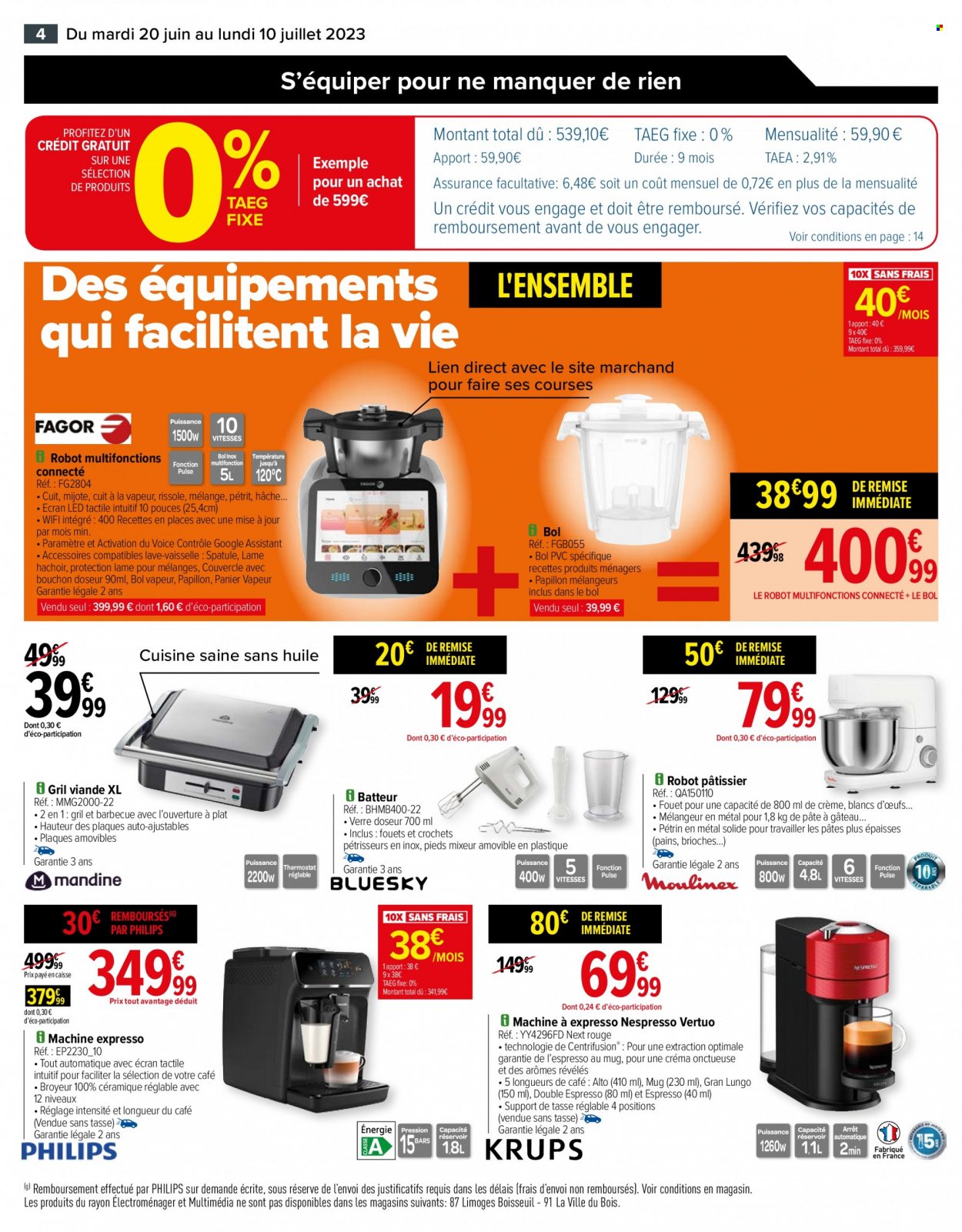 Catalogue Carrefour Hypermarchés - 20/06/2023 - 10/07/2023. Page 4