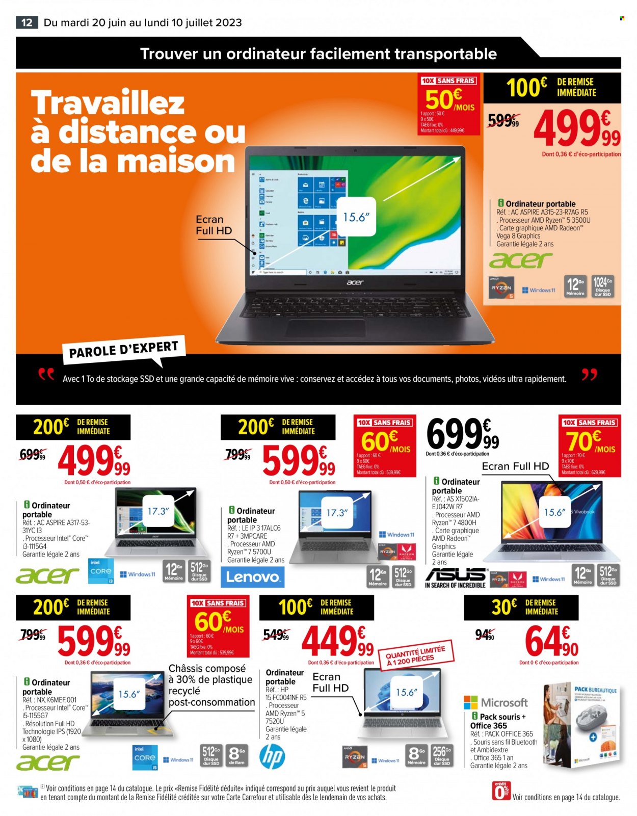 Catalogue Carrefour Hypermarchés - 20/06/2023 - 10/07/2023. Page 12