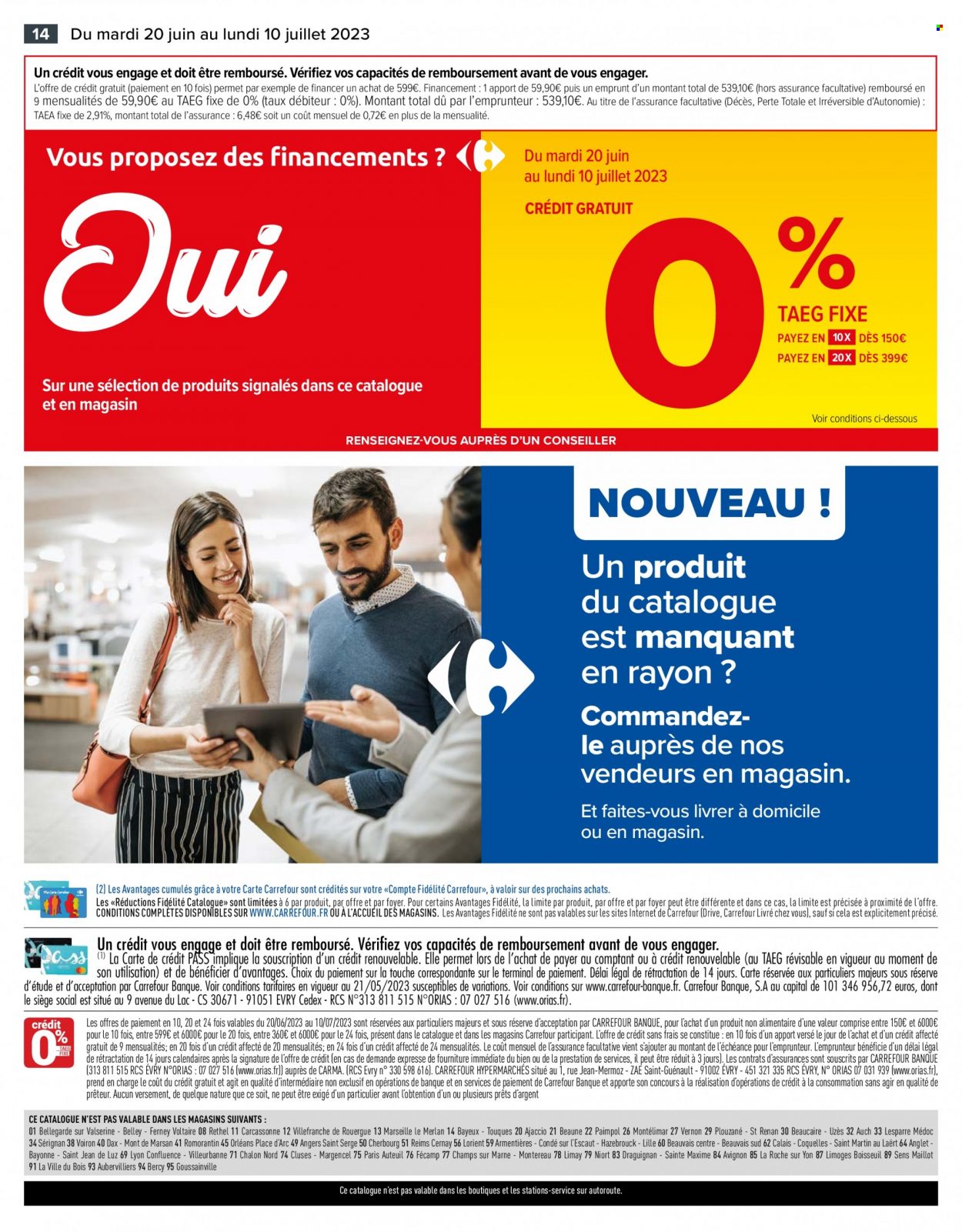 Catalogue Carrefour Hypermarchés - 20/06/2023 - 10/07/2023. Page 14