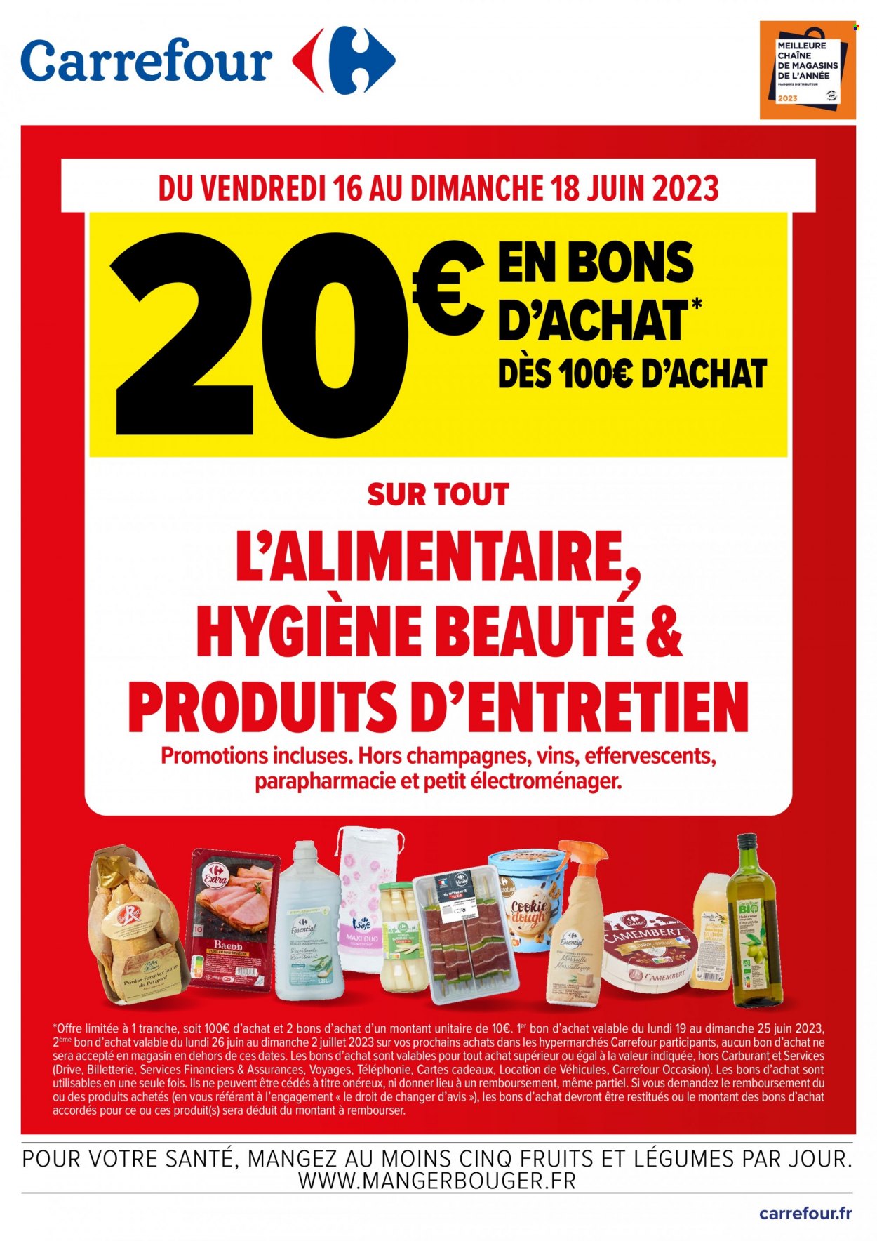 Catalogue Carrefour Hypermarchés - 16/06/2023 - 18/06/2023. Page 1