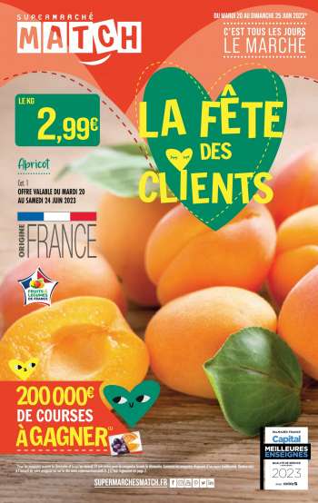 Catalogue Supermarché Match - 20/06/2023 - 25/06/2023.