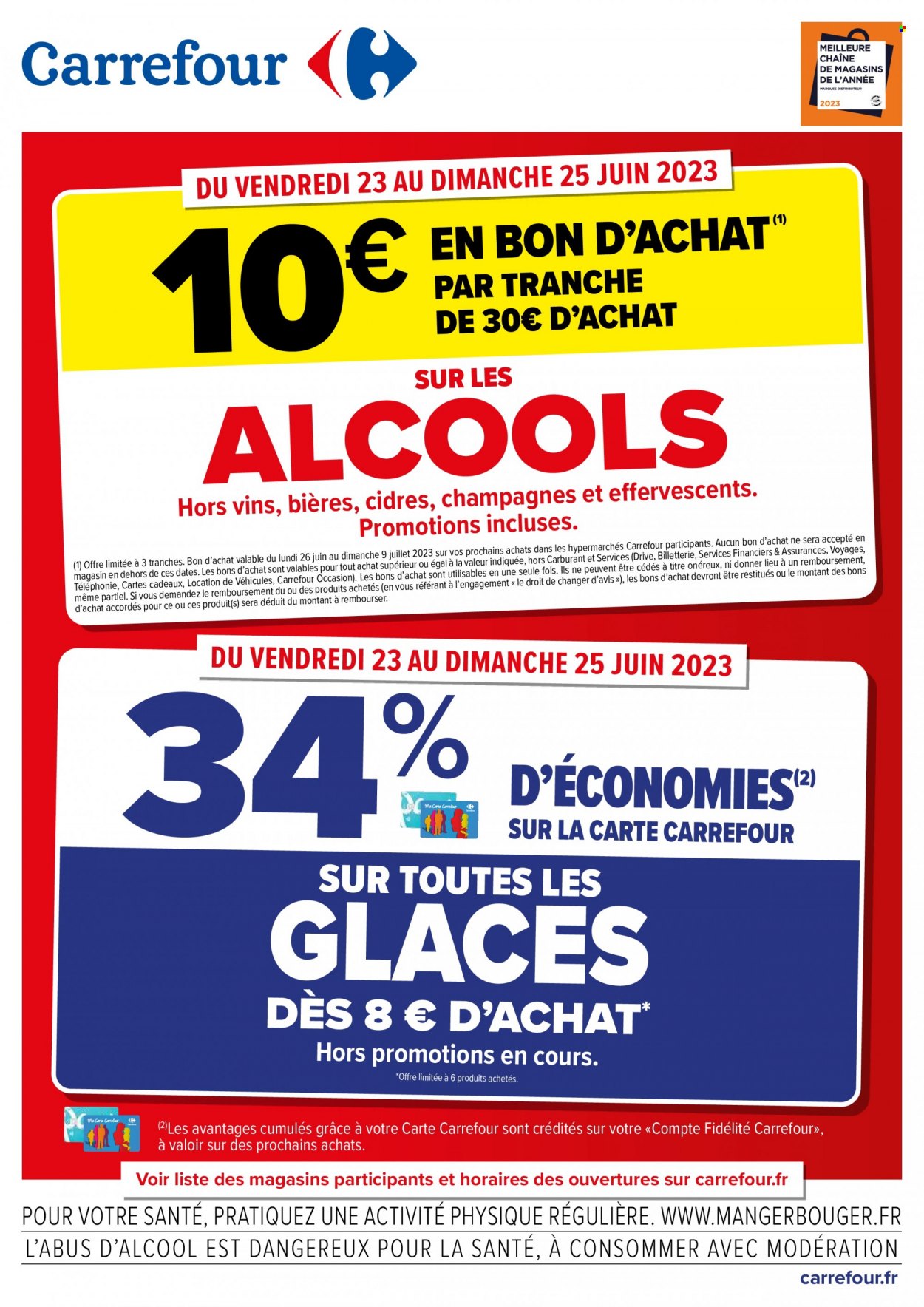 Catalogue Carrefour Hypermarchés - 23/06/2023 - 25/06/2023. Page 1