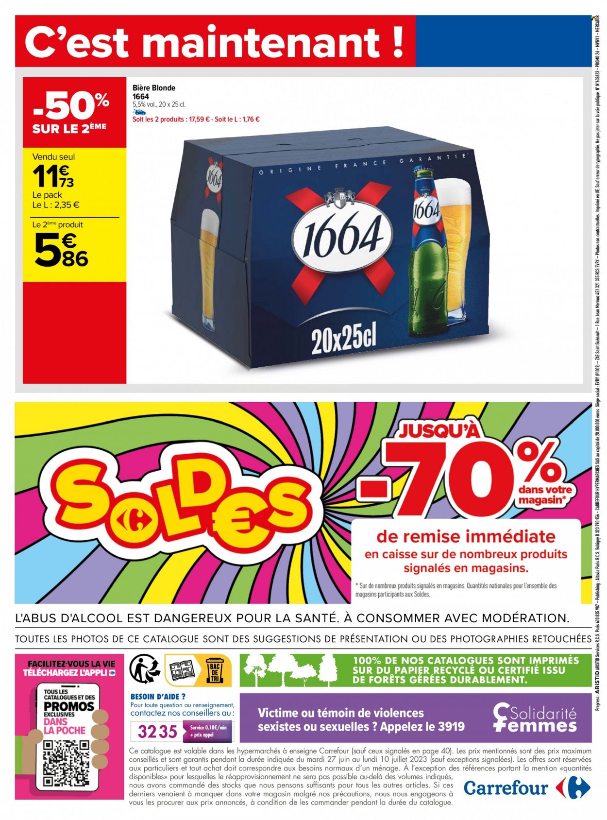 Catalogue Carrefour Hypermarchés - 27/06/2023 - 10/07/2023. Page 82
