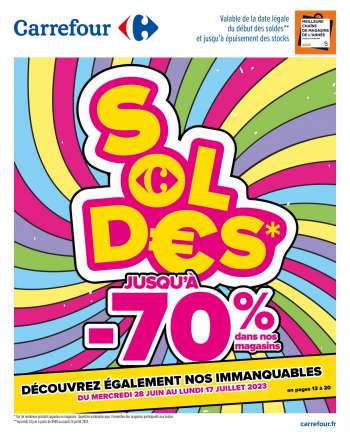 Catalogue Carrefour Hypermarchés - 28/06/2023 - 17/07/2023.
