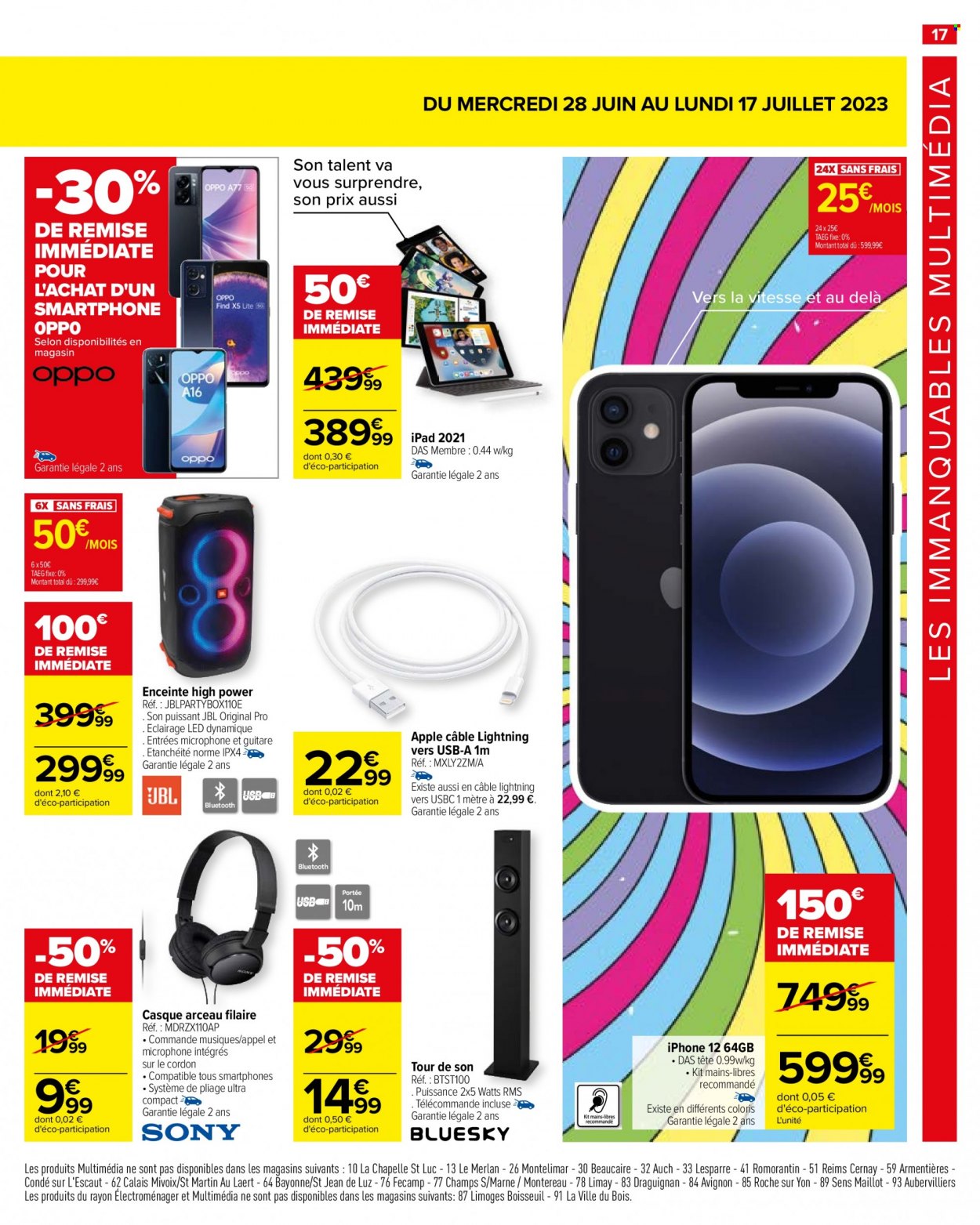 Catalogue Carrefour Hypermarchés - 28/06/2023 - 17/07/2023. Page 17