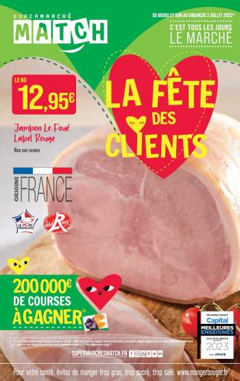 Catalogue Supermarché Match - 27/06/2023 - 02/07/2023.