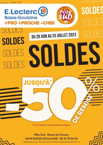 Catalogue E.Leclerc - 28/06/2023 - 25/07/2023.