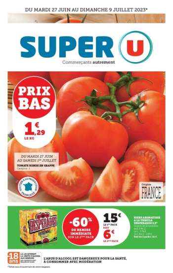 Catalogue SUPER U - 27/06/2023 - 09/07/2023.