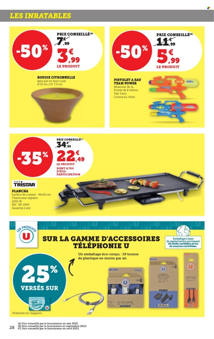 Catalogue SUPER U - 27/06/2023 - 09/07/2023. Page 28