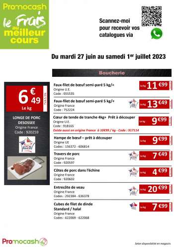 Catalogue Promocash - 27/06/2023 - 01/07/2023.