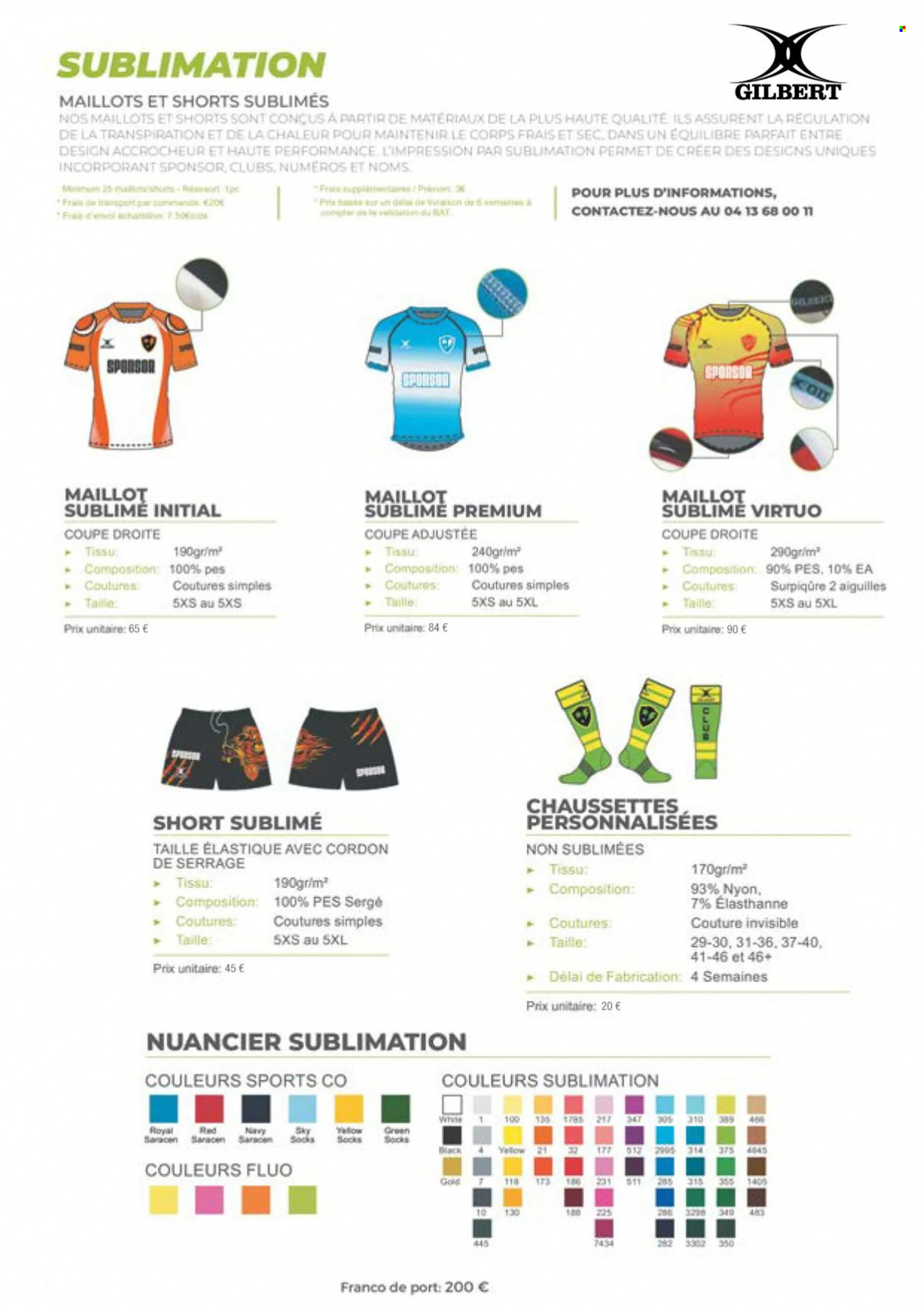 thumbnail - Catalogue Sport 2000 - Produits soldés - Gilbert, shorts, maillot. Page 12.