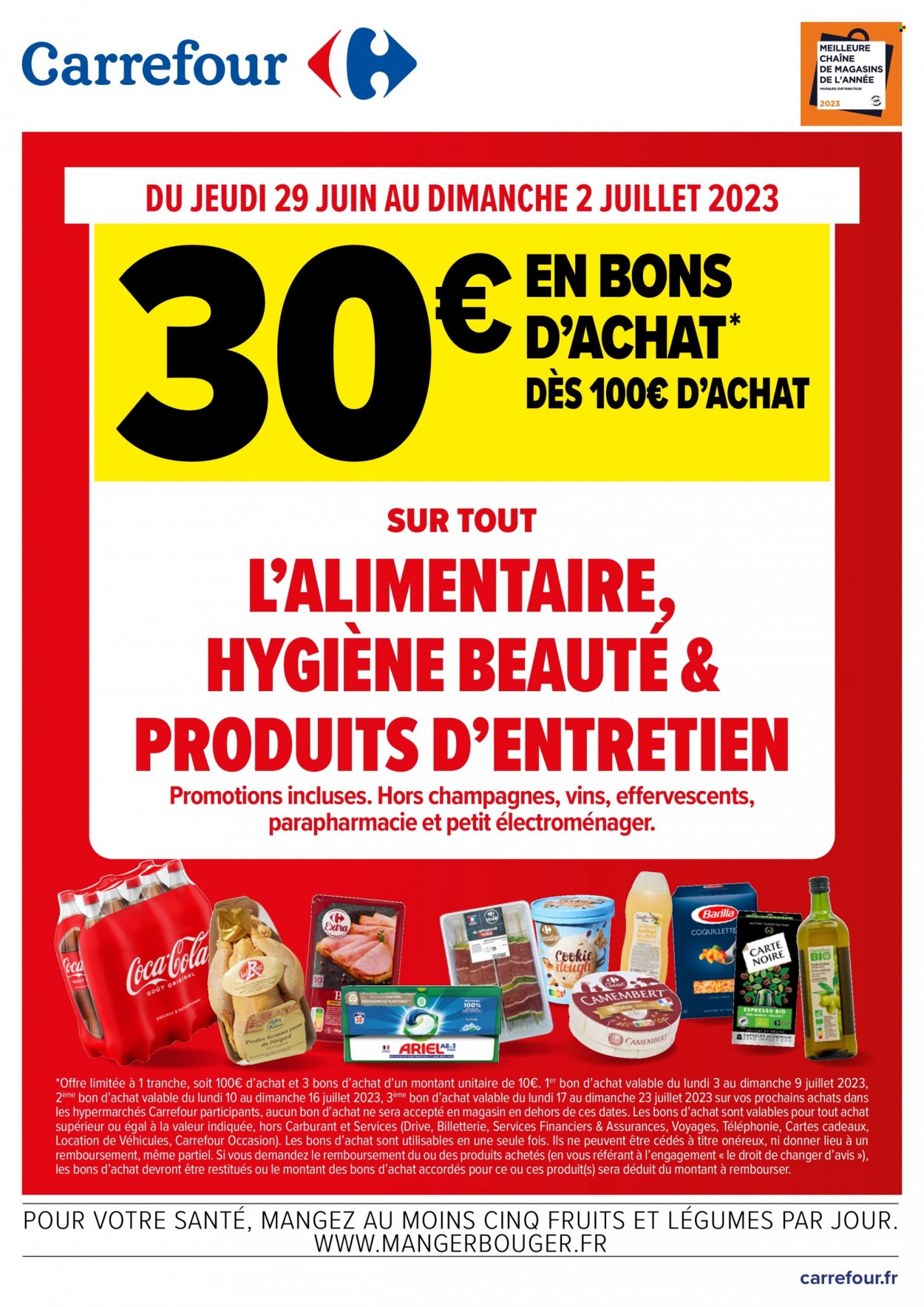 Catalogue Carrefour Hypermarchés - 29/06/2023 - 02/07/2023. Page 1