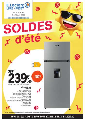 Catalogue E.Leclerc - 28/06/2023 - 25/07/2023.
