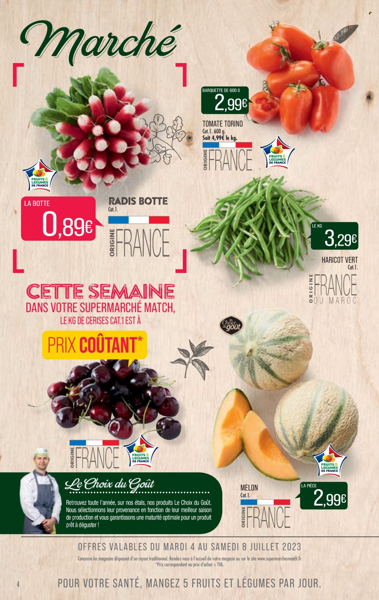 Catalogue Supermarché Match - 04/07/2023 - 09/07/2023. Page 4