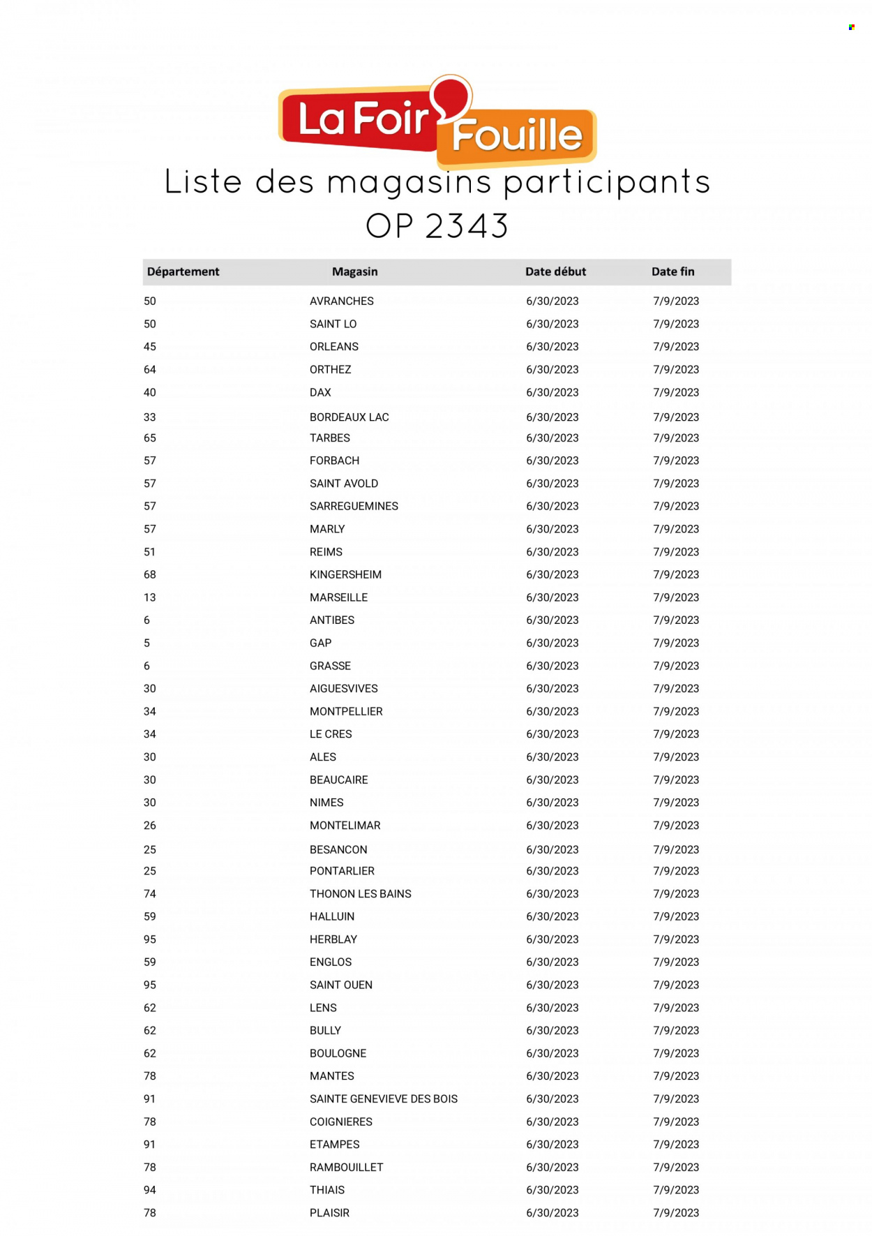 Catalogue La Foir'Fouille - 30/06/2023 - 09/07/2023. Page 24