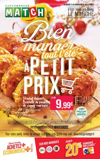 Catalogue Supermarché Match - 11/07/2023 - 16/07/2023.