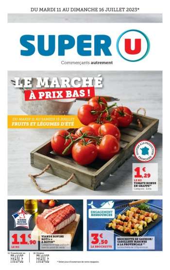 Catalogue SUPER U - 11/07/2023 - 16/07/2023.