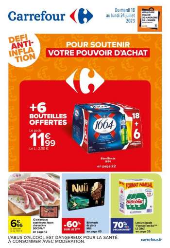 Catalogue Carrefour Hypermarchés - 18/07/2023 - 24/07/2023.