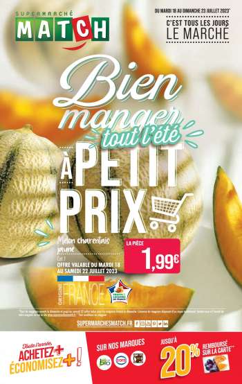 Catalogue Supermarché Match - 18/07/2023 - 23/07/2023.