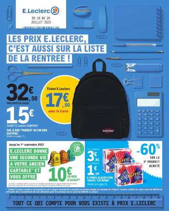 Catalogue E.Leclerc - 18/07/2023 - 29/07/2023.