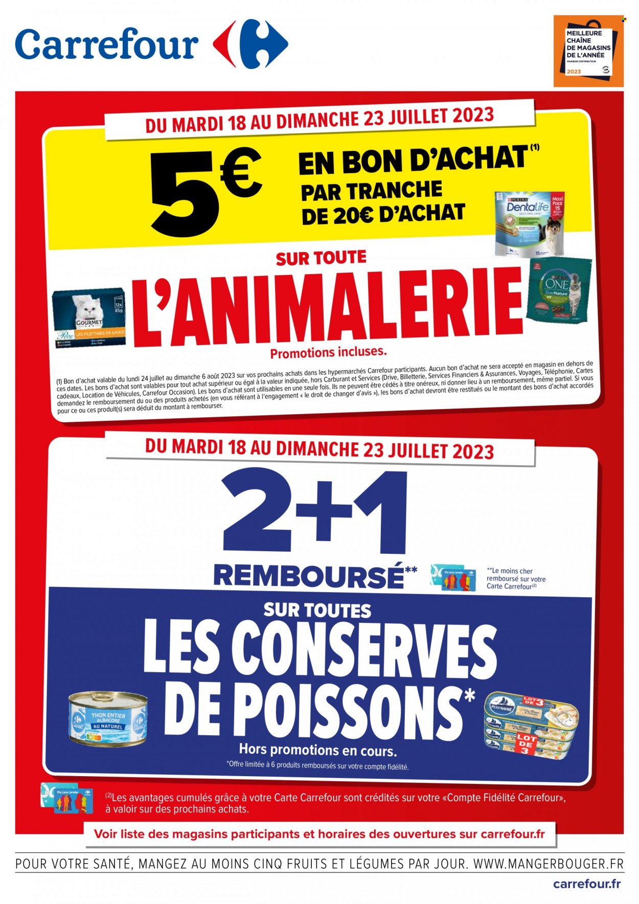 Catalogue Carrefour Hypermarchés - 18/07/2023 - 23/07/2023. Page 1