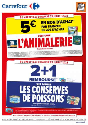 Catalogue Carrefour Hypermarchés - 18/07/2023 - 23/07/2023.