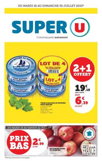 Catalogue SUPER U - 18/07/2023 - 30/07/2023.