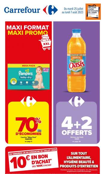 Catalogue Carrefour Hypermarchés - 25/07/2023 - 07/08/2023.