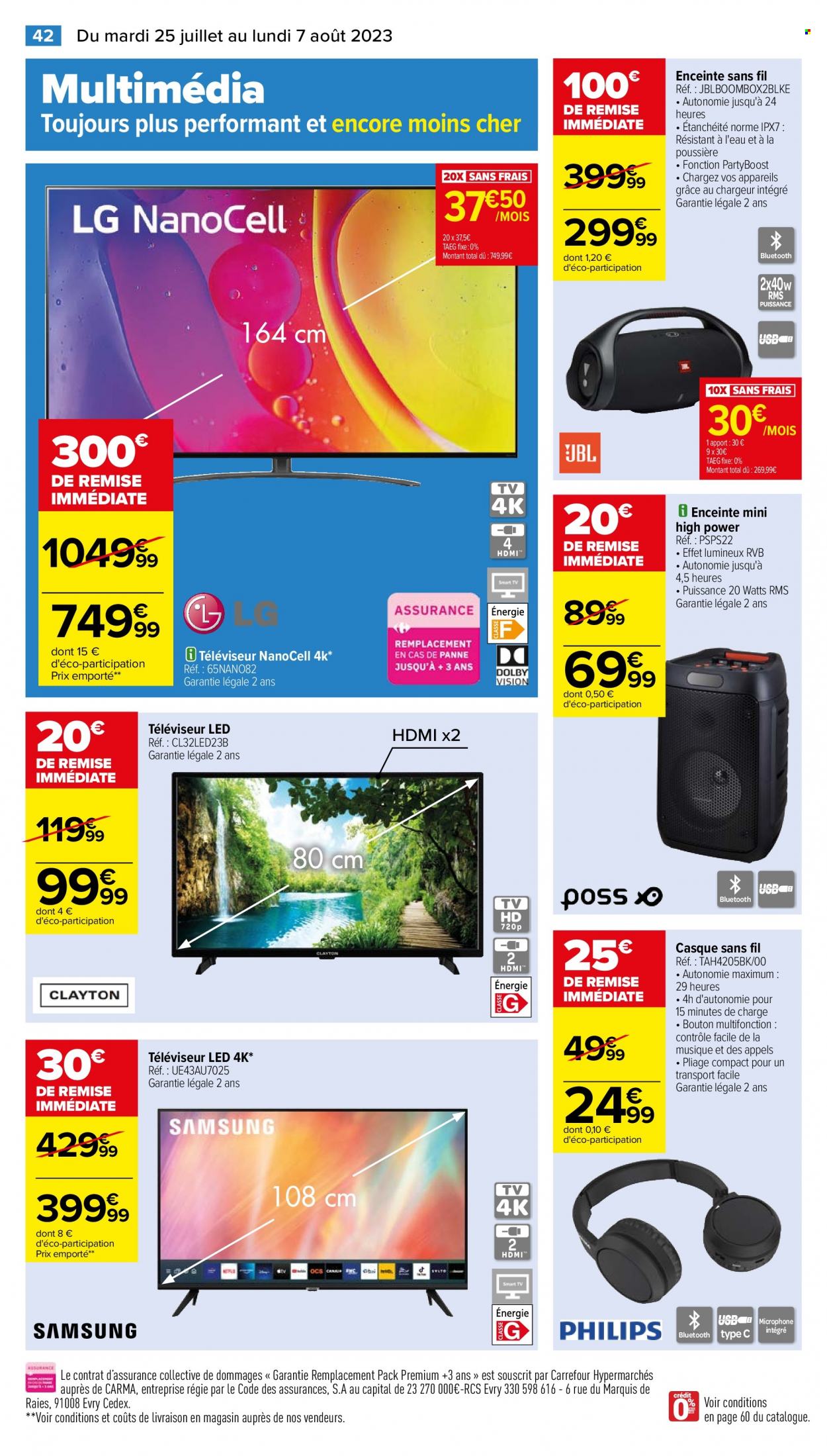 Catalogue Carrefour Hypermarchés - 25/07/2023 - 07/08/2023. Page 44