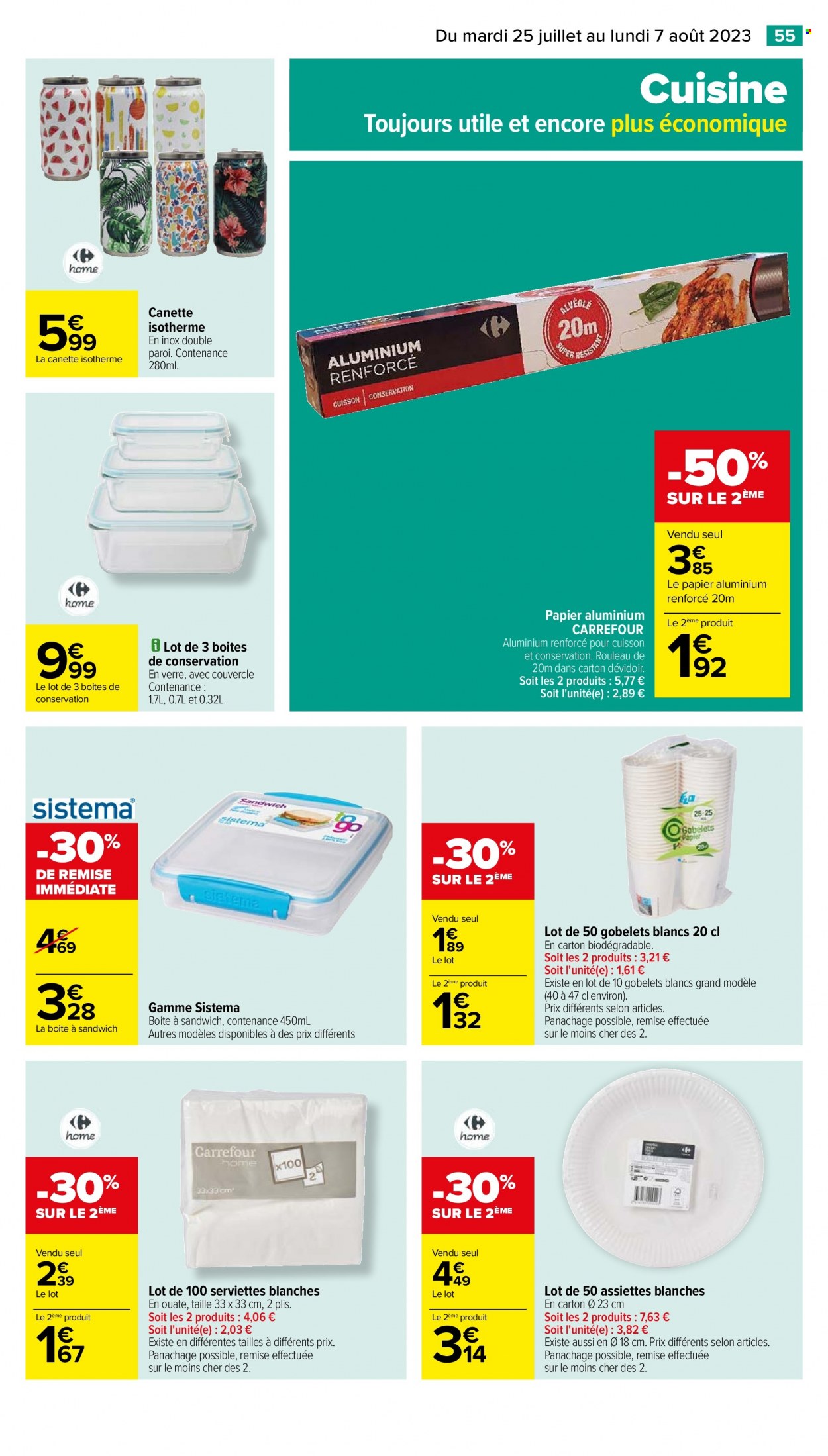 Catalogue Carrefour Hypermarchés - 25/07/2023 - 07/08/2023. Page 59