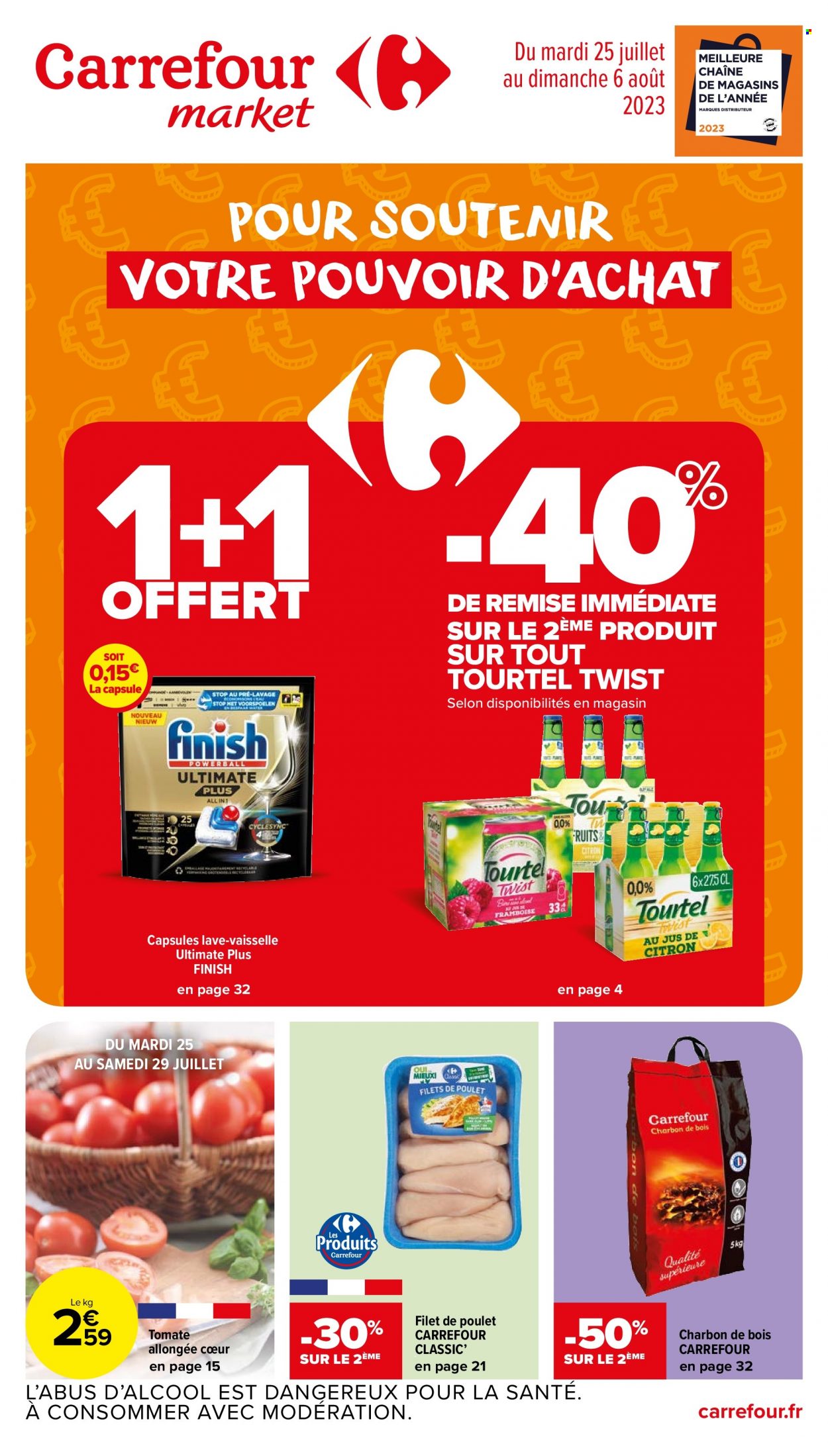Catalogue Carrefour Market - 25/07/2023 - 06/08/2023. Page 1