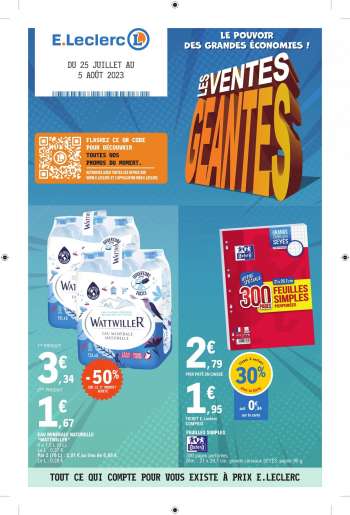 Catalogue E.Leclerc - 25/07/2023 - 05/08/2023.