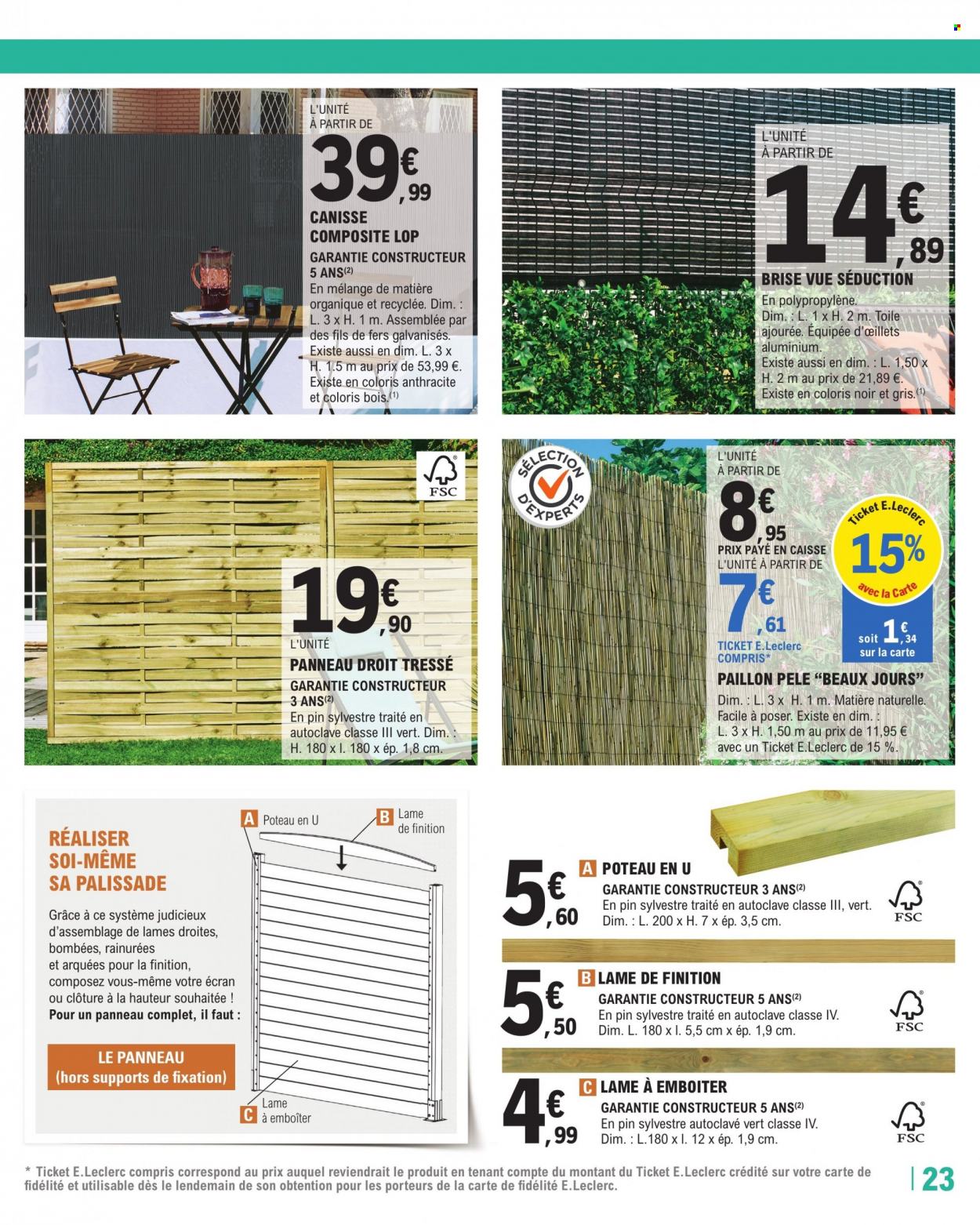 Catalogue E.Leclerc - 25/07/2023 - 12/08/2023. Page 23
