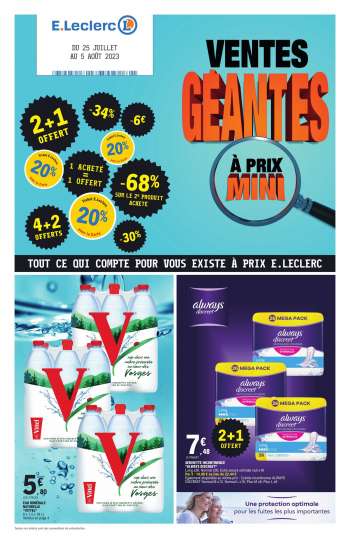 Catalogue E.Leclerc - 25/07/2023 - 05/08/2023.