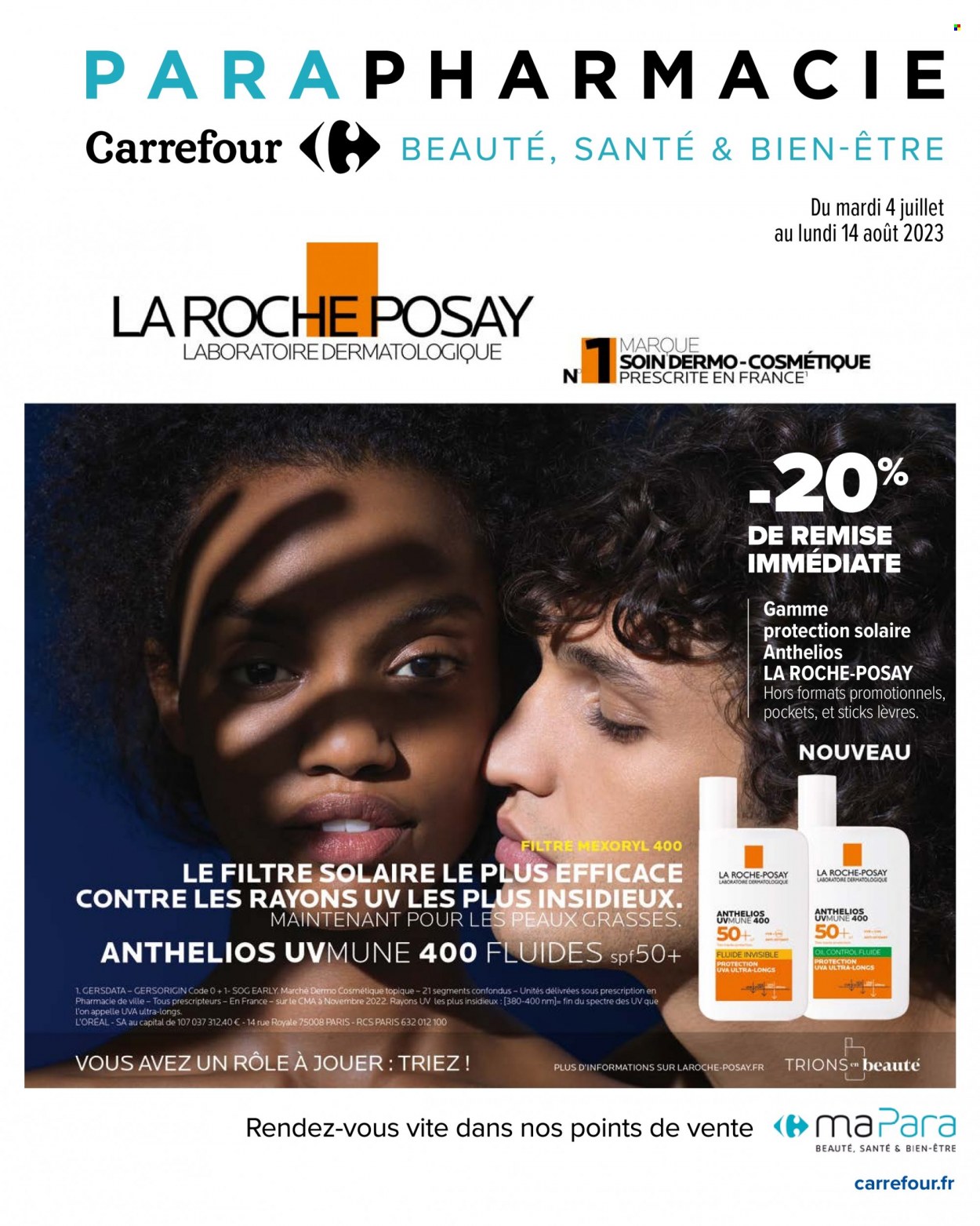 Catalogue Carrefour Hypermarchés - 04/07/2023 - 14/08/2023. Page 1