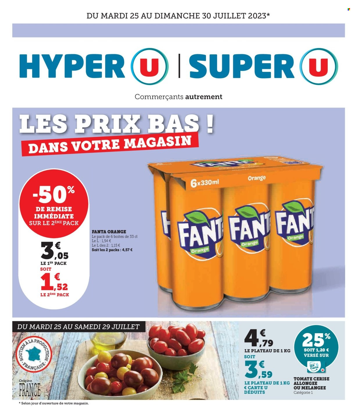 Catalogue Magasins U - 25/07/2023 - 30/07/2023. Page 1