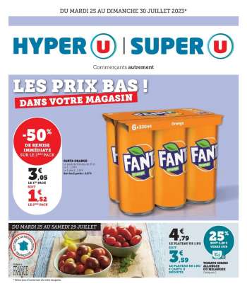 Catalogue Magasins U - 25/07/2023 - 30/07/2023.