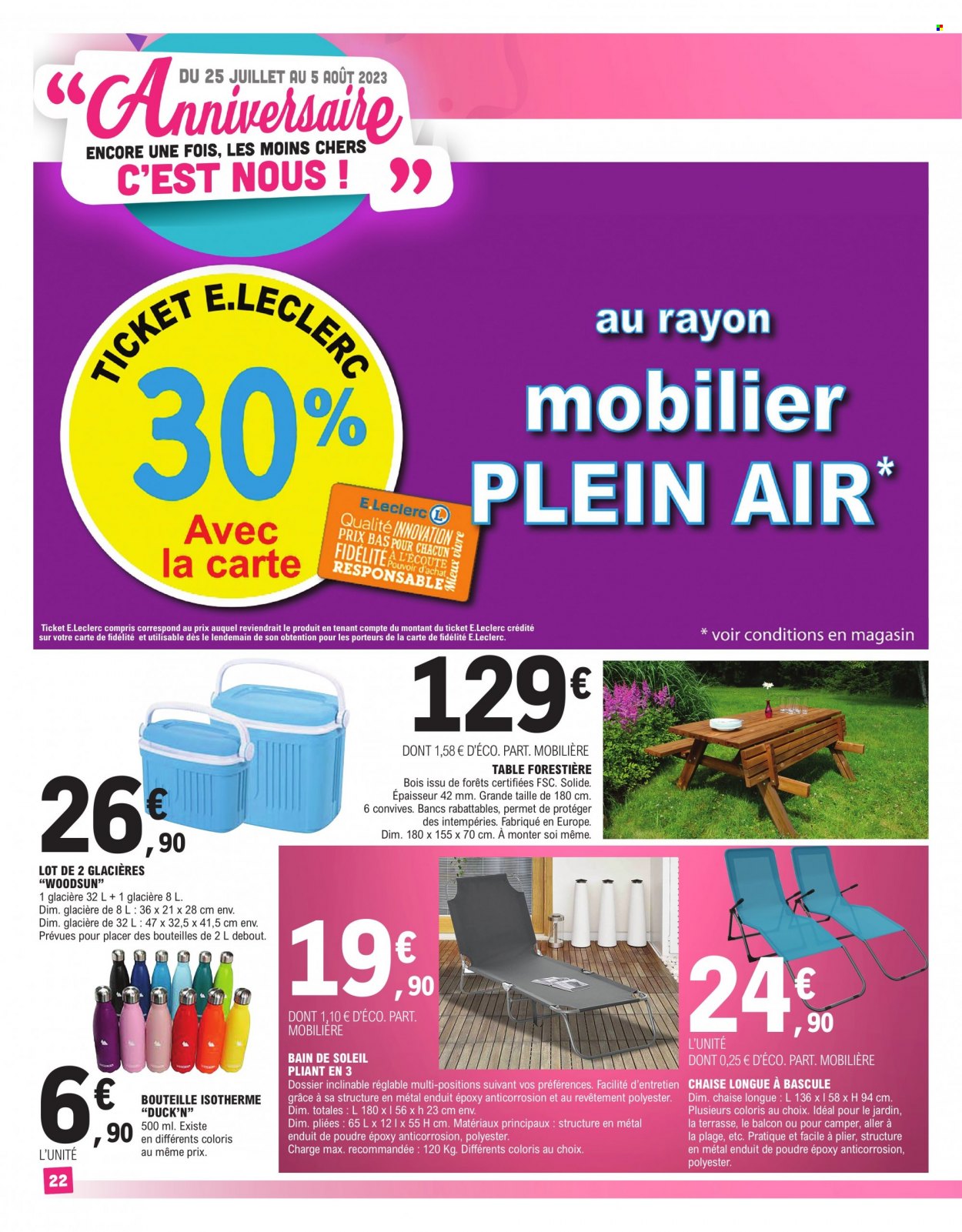 Catalogue E.Leclerc - 25/07/2023 - 05/08/2023. Page 22