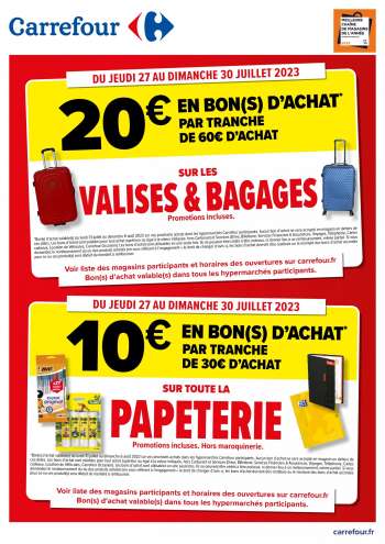 Catalogue Carrefour Hypermarchés - 27/07/2023 - 30/07/2023.