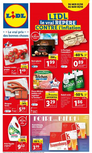 Catalogue Lidl - 02/08/2023 - 08/08/2023.