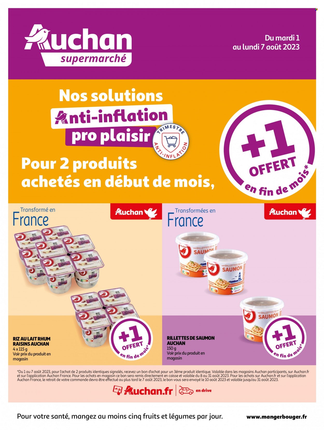 Catalogue Auchan - 01/08/2023 - 07/08/2023. Page 1