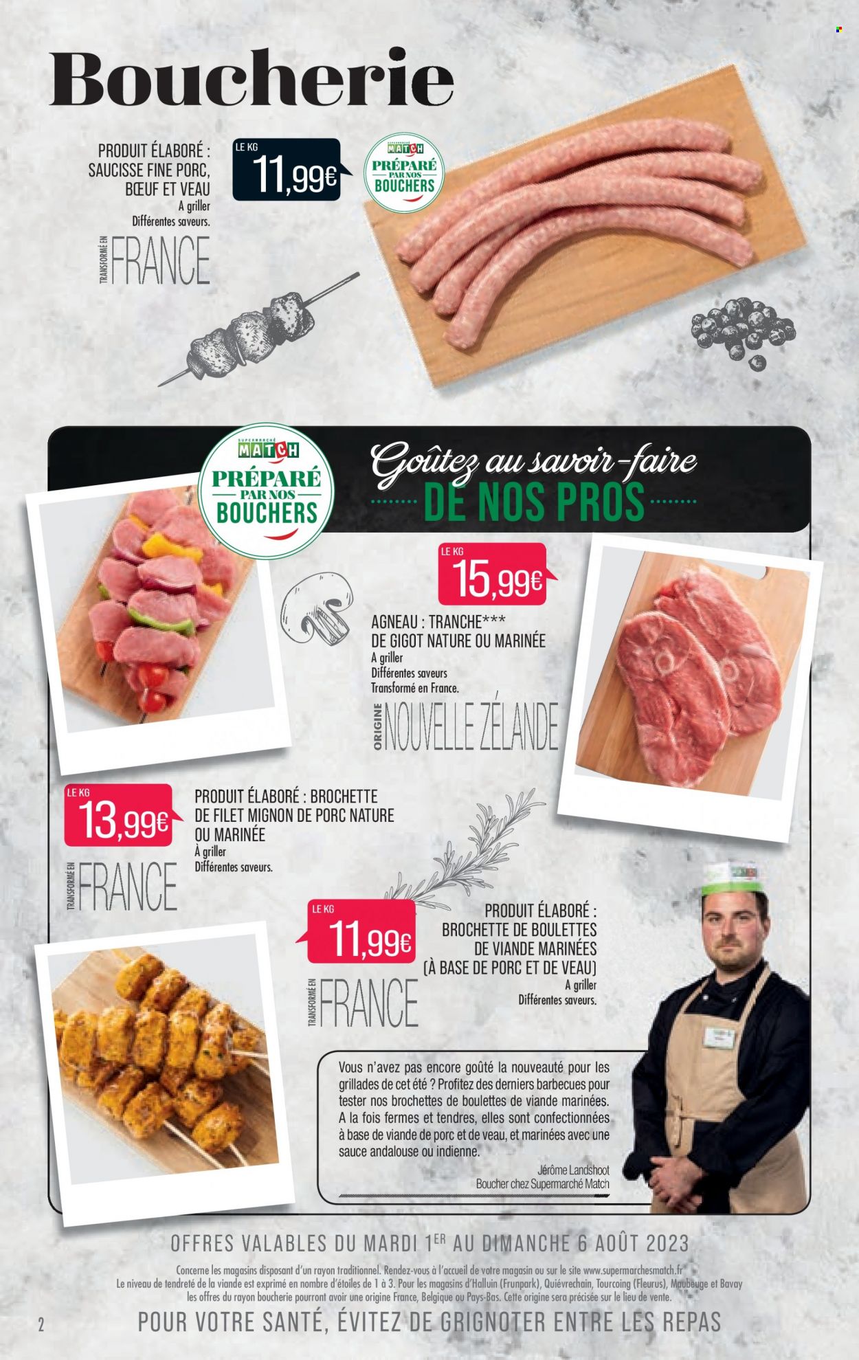 Catalogue Supermarché Match - 01/08/2023 - 06/08/2023. Page 2