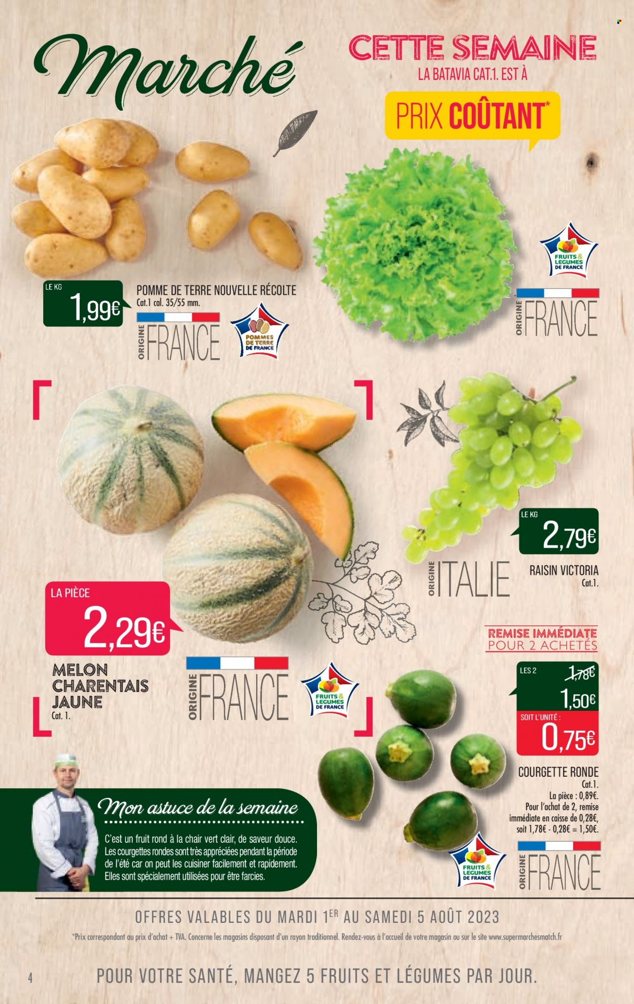 Catalogue Supermarché Match - 01/08/2023 - 06/08/2023. Page 4