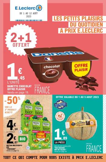 Catalogue E.Leclerc - 01/08/2023 - 12/08/2023.