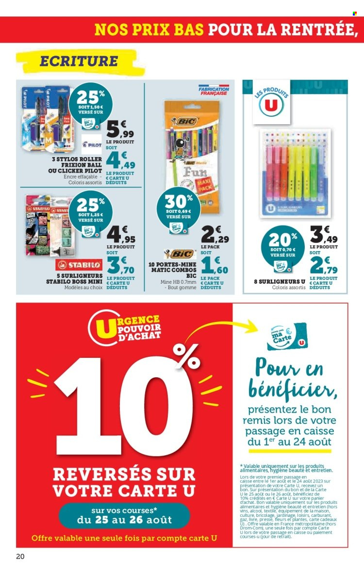 Catalogue SUPER U - 01/08/2023 - 13/08/2023. Page 20
