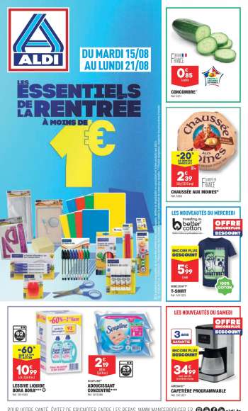 Catalogue ALDI - 15/08/2023 - 21/08/2023.