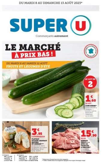 Catalogue SUPER U - 08/08/2023 - 13/08/2023.
