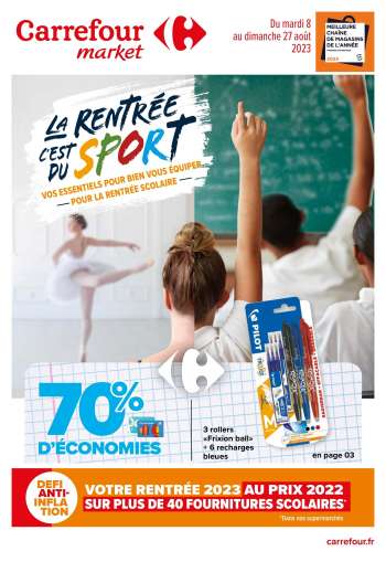 Catalogue Carrefour Market - 08/08/2023 - 27/08/2023.