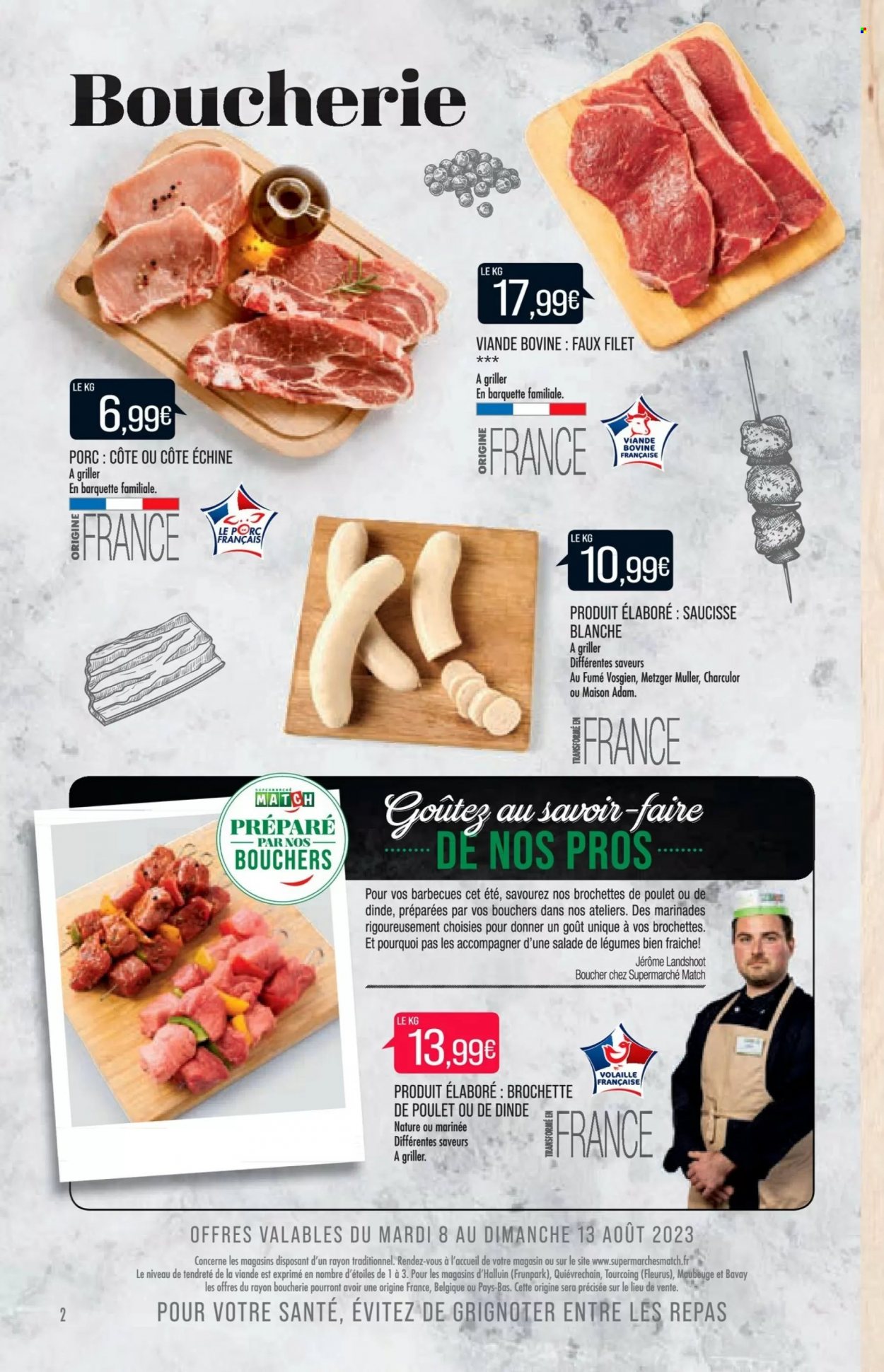 Catalogue Supermarché Match - 08/08/2023 - 13/08/2023. Page 2